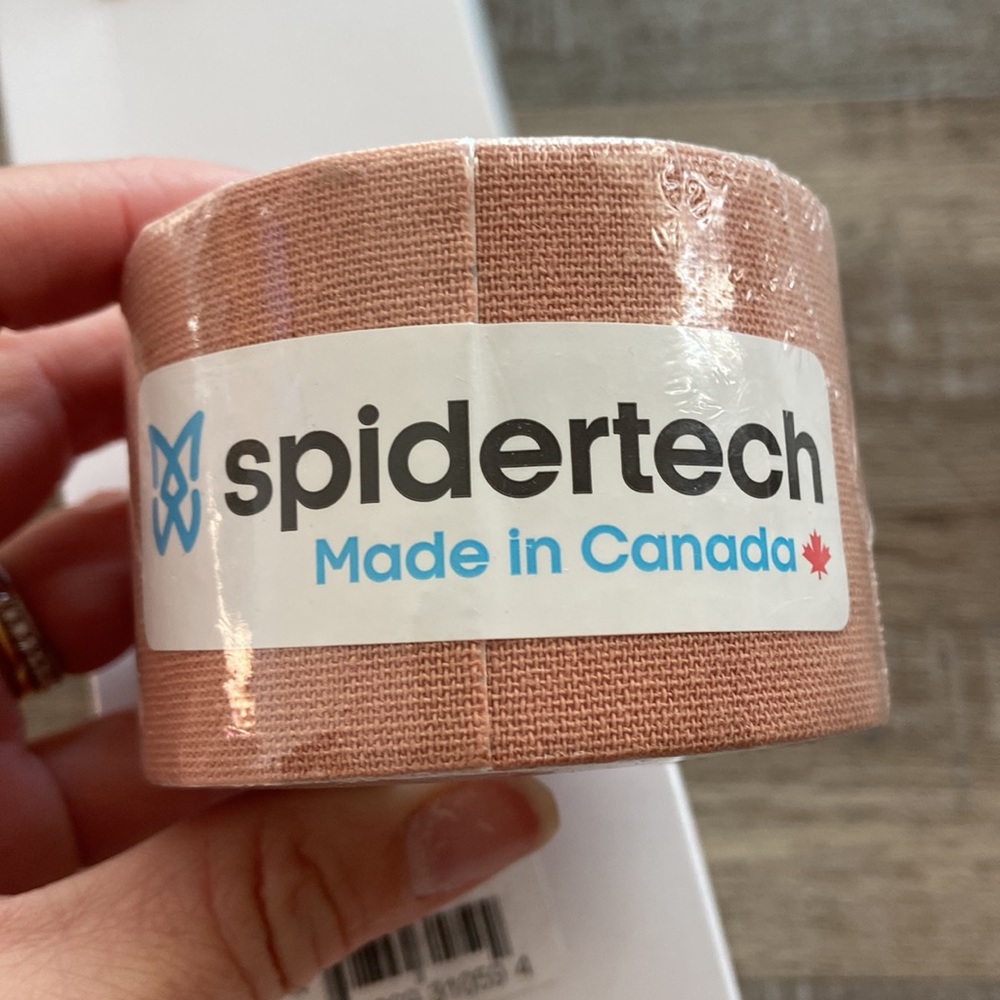 SpiderTech Kinesiology Tape Beige 6 pack of 2” Rolls